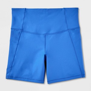 Women's Effortless Support High-Rise Pocketed Bike Shorts 6" - All In Motion™ - 1 of 1
