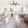 Airsurfer 60-In Matte Black Ceiling Fan with Light, Black & Walnut Blades, 6-Speed Remote, Color-Changing LED, Modern Chandelier Design - 4 of 4