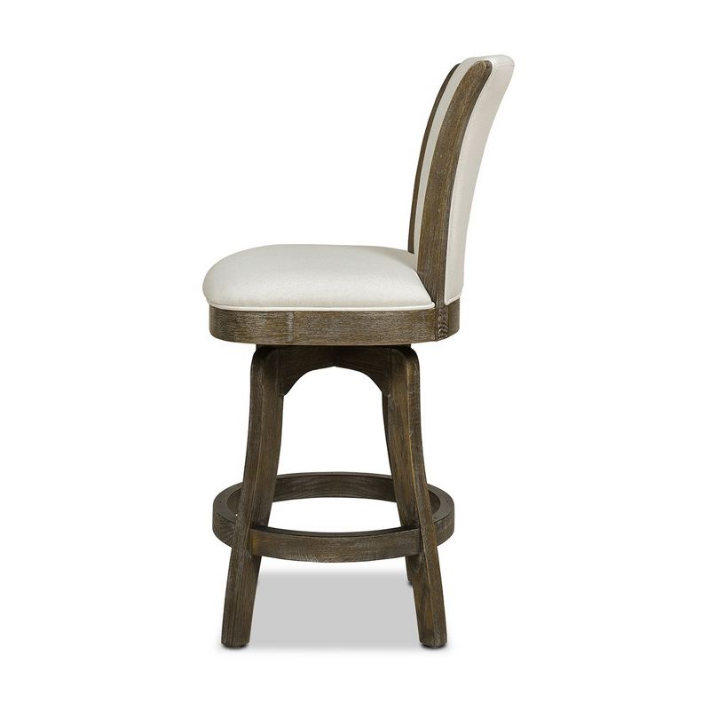 Jennifer Taylor Home Henry 27 inch Armless Swivel Counter Height Bar Stool, 3 of 9