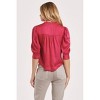 Women's Nima Half Sleeve Ruffle Neck Button Blouse - Another Love - 2 of 4