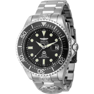 Invicta 45812 Men's Pro Diver Dual Time Black Dial Bracelet Watch