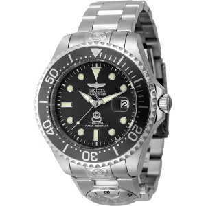 Invicta 45812 Men's Pro Diver Dual Time Black Dial Bracelet Watch - 1 of 3
