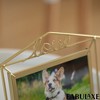 Fabulaxe Decorative Gold Metal Floating Picture Frame Vertical & Horizontal Photo Display with Easel Back - 4 of 4