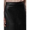 INSPIRE CHIC Women's Faux Leather PU High Waist Business Casual Pencil Midi Skirts - 4 of 4