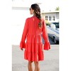 Women's Flowy Flared Sleeve Dress - LASCANA - 3 of 4