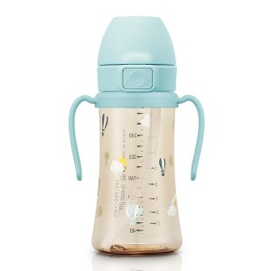Grosmimi PPSU Straw Cup with Flip Top - 10oz (300ml) Stage 2 Straw - 1 of 4
