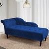 60.6 Inch Upholstered Chaise Lounge with Left Armrest - 2 of 4