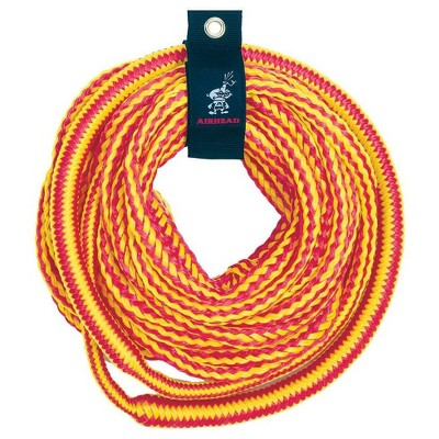 Airhead Bungee 4 Rider Tube Tow Rope 60' Long - Yellow/Red