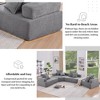 Special Frame U-Shaped Sectional Sofa: Luxe Boucle Floor Couch, Convertible, Spacious Foam-Filled - Ideal for Living Room - 3 of 4