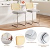 FURNIinspire Dining Chair, Counter Height Bar Stools Set of 2, Bar Chairs and Stools, Armless, Ideal for Kitchen Islands, Gray, 18.9"*17.7"*37.4" - 4 of 4