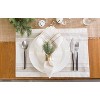 Design Imports  French Stripe Napkin Set 6 Piece, Taupe/White, 20X20" - 4 of 4