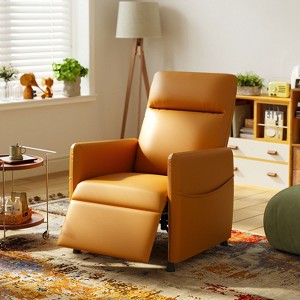 KTMBDW Leather Power Recliner Chairs for Adults, Power Lift Recliner with Footrest & Padded Seat, Electric Recliner Sofa Chair for Living Room - 1 of 4