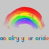 Adult Design By Humans Amplify Your Pride Rainbow By RhintoPow T-Shirt - 2 of 2