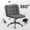 NicBex Ergonomic Office Chair with Wheels, 360° Swivel Chair with Height Adjustable, Armless Desk Chair with Lumbar Support, Home Office Desk Chair - 3 of 4