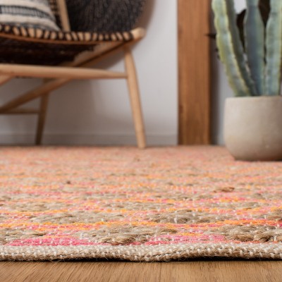 Cape Cod 5' x 8' Orange and Natural Cotton Area Rug