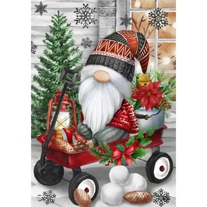 Briarwood Lane Winter Garden Flag 12x18 For Outdoor Wagon Gnome For Winter Garden Flag Flags For Outside - 1 of 4