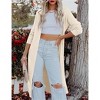 Clearlove Women's Ultra-Long Open Front Knit Duster with Side Vents Flowing Layering Essential for Transitional Seasons - 2 of 4