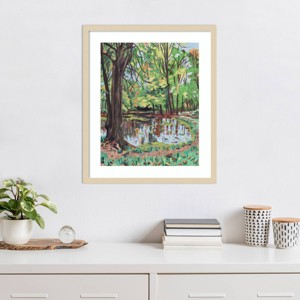 Amanti Art Autumn Woods I by Melissa Wang Wood Framed Wall Art Print - 1 of 4