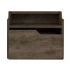 NicBex Floating Nightstand, Modern Night Stand Frame with Modern Dual-Tier Design, Wall Mounted Nightstand with Spacious Single Drawer - 4 of 4