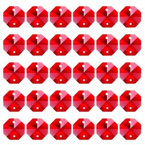 Unique Bargains Crystal Pendants Octagon Beads for DIY Lamp Arts Crafts Decoration 60 Pcs - 1 of 4
