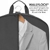 WallyBags 40" Deluxe Travel Garment Bag with two pockets, Black - 4 of 4