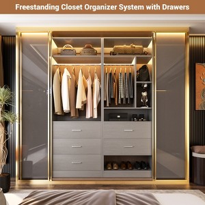 Besiost 48" Closet System with 5 Wood Drawers - 1 of 4