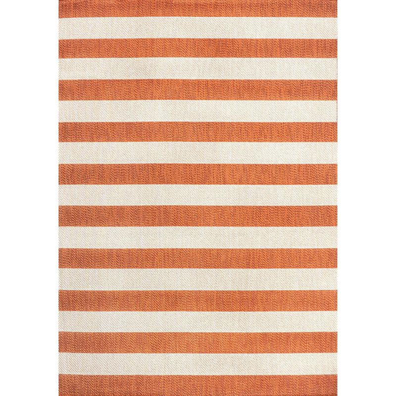Negril Two-Tone Wide Stripe Indoor/Outdoor Area Rug - JONATHAN Y, 2 of 13