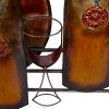 Traditional Metal Food & Drink Wall Decor Copper - Olivia & May - 3 of 4
