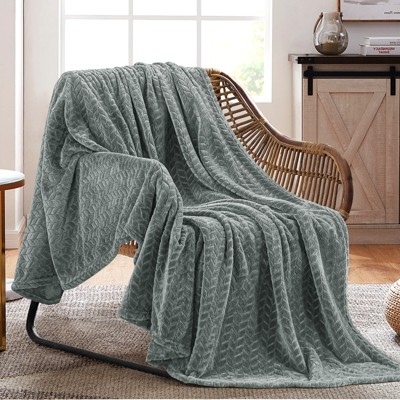 Inhand Flannel Throw Blanket, 50”x60” Super Soft Fuzzy Blanket for Couch Sofa Bed Office, Cozy Plush Lightweight Blanket Throw Size