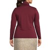 Lands' End Women's Lightweight Jersey Skimming Long Sleeve Turtleneck - 2 of 4