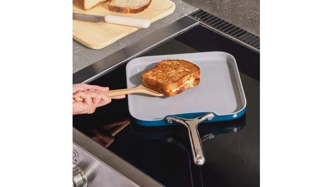Caraway Home 11.02" Nonstick Square Flat Griddle Fry Pan, 4 of 5, play video