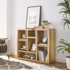 7-Cube Bookshelf with Drawer, Freestanding MDF Storage Cabinet for Entryway or Living Room, 43 in Wide-3irtyhousy - 2 of 4