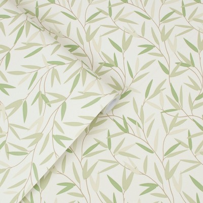 Laura Ashley Willow Leaf Hedgerow Off-White Wallpaper Roll