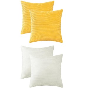 REGALWOVEN 4 Pcs Modern Sofa Home Decorative Throw Pillow Covers 18" x 18" - 1 of 4