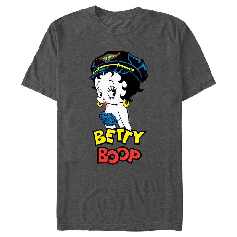 Men's Betty Boop Leopard Top Betty T-Shirt, 1 of 6