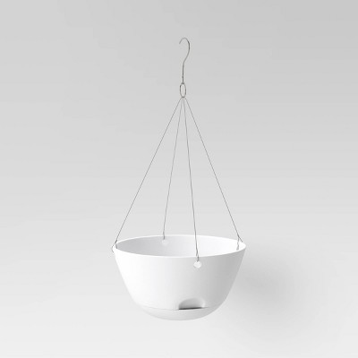 12" Hanging Self Watering Planter White - Room Essentials™
