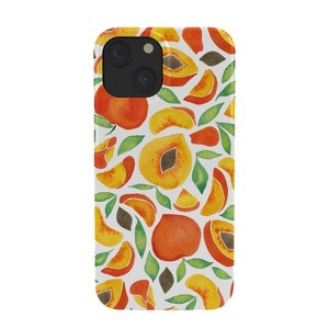 Cat Coquillette Peaches Green Leaves Snap iPhone Case - Society6 - 1 of 1