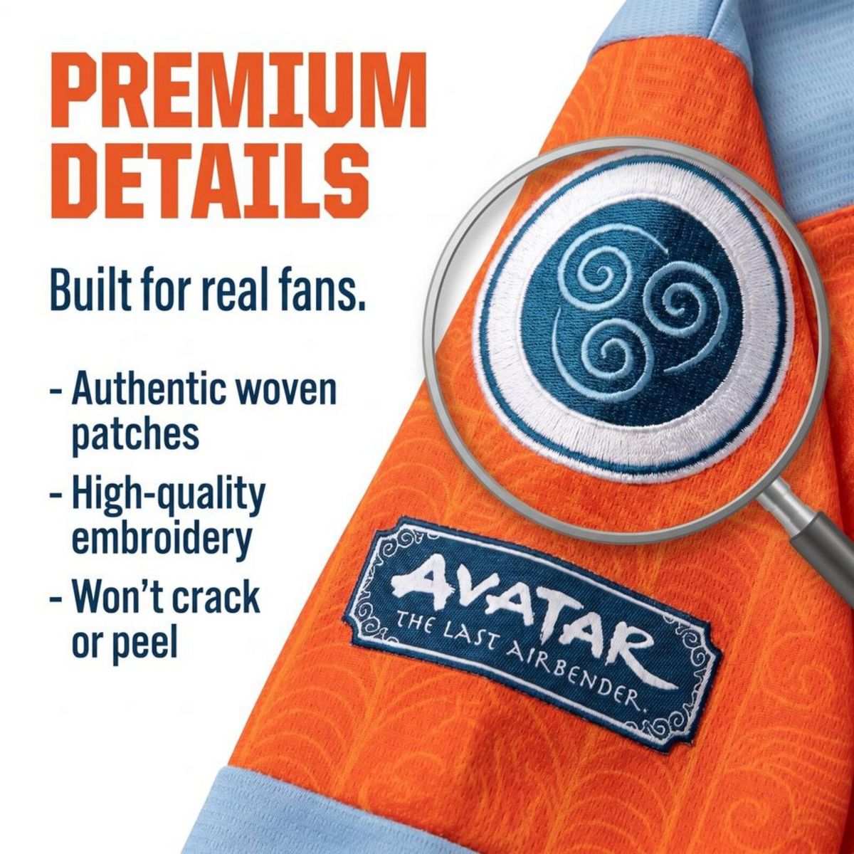 Avatar The Last Airbender Aang Mesh Hockey Jersey Long Sleeve T-Shirt Little Kid to Big Kid - thumbnail 4