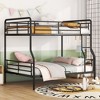 Grungis Full XL Over Queen Metal Loft Bed,Modern Bunk Bed with Guardrails and Ladder,Loft and Bunk Bed for Bedroom - 2 of 4