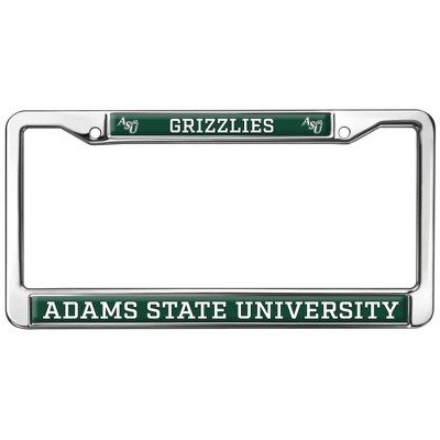 Adams State University Grizzlies Full Size Standard License Plate Metal Frame