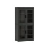 Dovelina Vertical Bookshelf Combination with Adjustable Shelves--Glass Door - 3 of 4