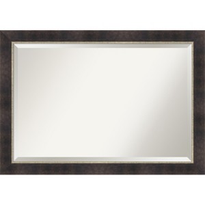 Amanti Art Odin Antique Bronze Beveled Wood Framed Bathroom Vanity Wall Mirror - 1 of 4