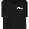 Clue Choose Your Weapon Line Art Adult Black Crew Neck Short Sleeve T-shirt - 2 of 4