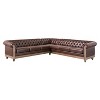 Mirod Large Retro Sectional Sofa with Wooden Legs, Comfortable Modular Design for Living Room, Lounge, and Family Spaces - 4 of 4