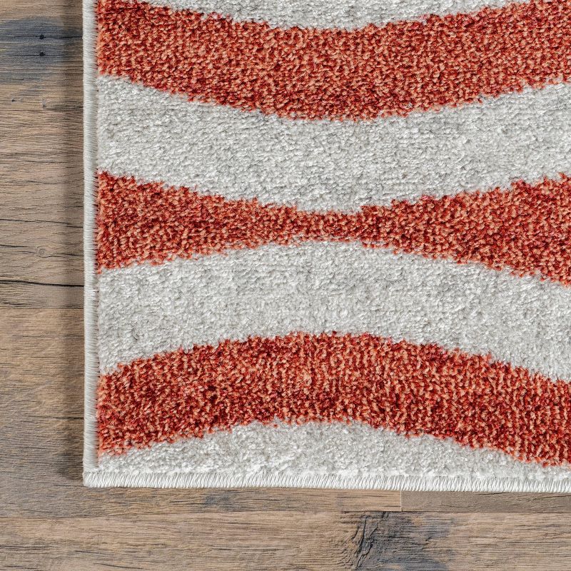 nuLOOM Tristan Contemporary Waves Area Rug Pink, 5 of 10