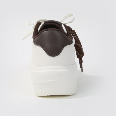 Женские кроссовки BERNESS Women's Larra Platform Lace Up Sneakers with Rope Accent White 8 — фото 3