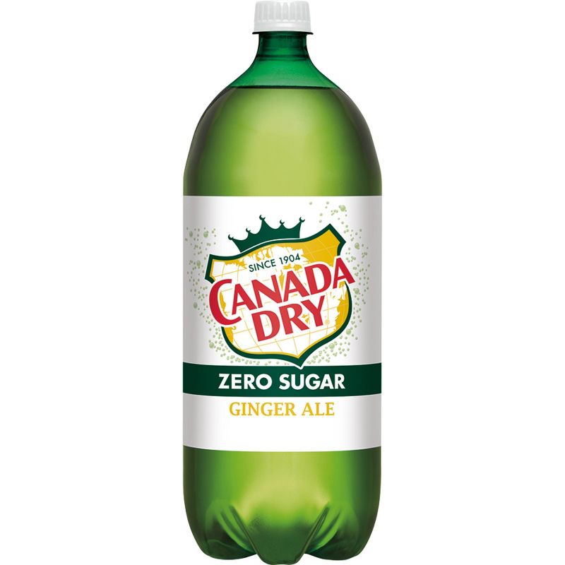 Canada Dry Zero Sugar Ginger Ale Soda - 2 L Bottle, 3 of 7