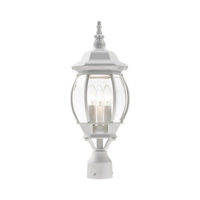 Livex Lighting Frontenac 3 - Light Post Light in  Textured White