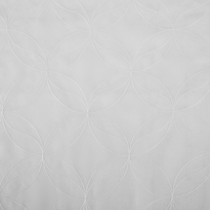 Tamaryn Embroidered Trellis Sheer Rod Pocket Curtain Panel - No. 918, 6 of 7