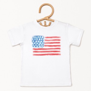 The Juniper Shop American Flag Smudged Toddler Short Sleeve Tee - 1 of 4